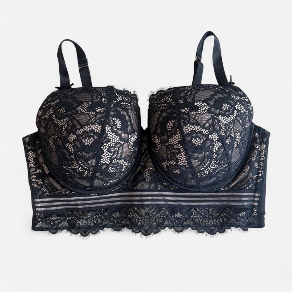 Cacique black lace bra. Size 42DDD